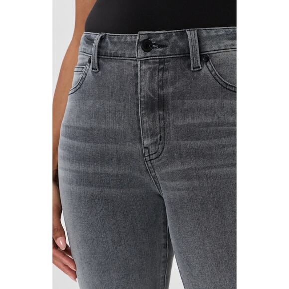 NWT Quince Bella Straight Leg Denim Womens 25 Gray Stretch Jeans - Picture 5 of 16